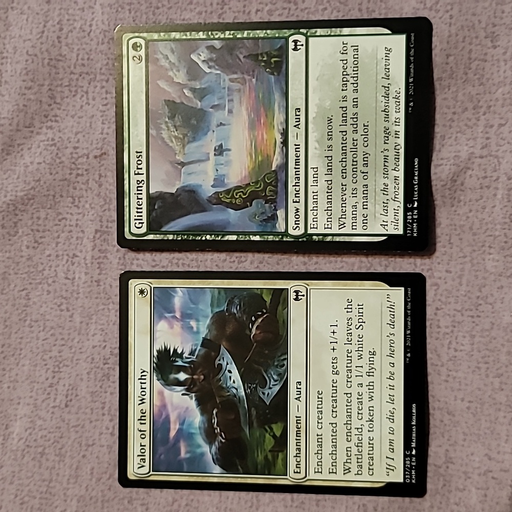 Set of 2 Magic The Gathering (MTG) Enchantment Misc. Trading Cards